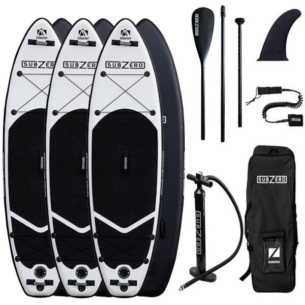 Komplet paddleboard - 3 x Subzero Glacier SUP Boards 10'6"