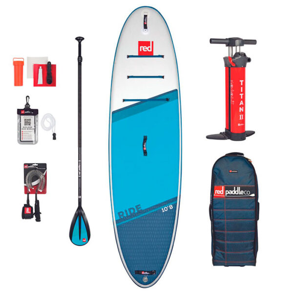 Red Paddle Ride 10'8" MSL SUP Paddleboard - Komplet SUP Pakke