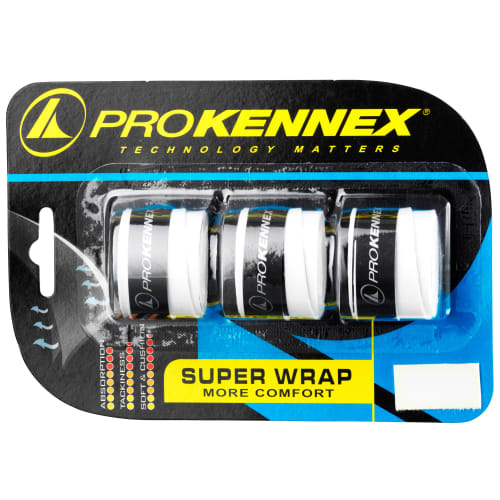 Pro Kennex padel greb - Super Wrap - Hvid - 3 stk