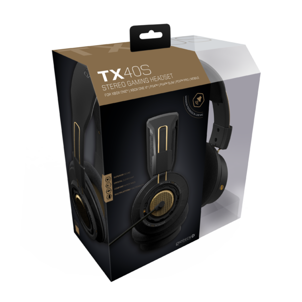 Gioteck TX-40 S Wired Stereo Gaming Headset (Black/Bronze)