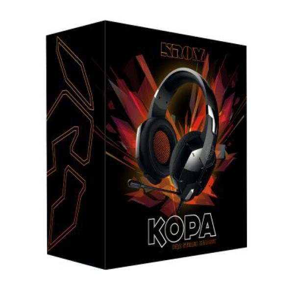 Krom Kopa - Gaming Høretelefoner Med Mikrofon Til Ps4 Pc Mac Mobil - Sort