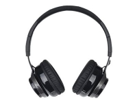 LUXA2 Lavi S - Headset - fuld størrelse - Bluetooth - trådløs - sort
