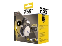 Steelplay HP52 - Headset - fuld størrelse - kabling - USB, 3,5 mm jackstik - hvid