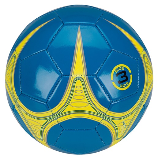 Fodbold str. 3 - FRI FRAGT - Lækker lille fodbold til de små - Blå/gul